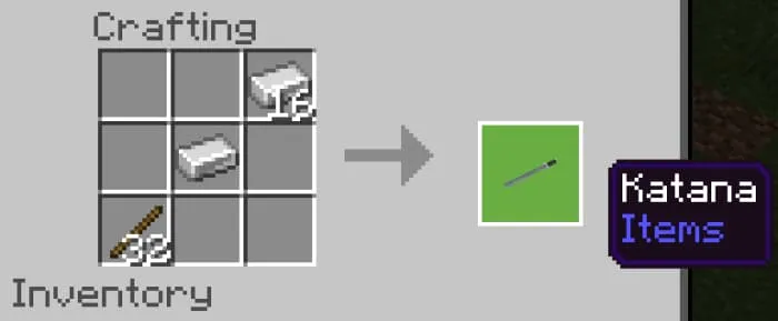 Крафт катаны