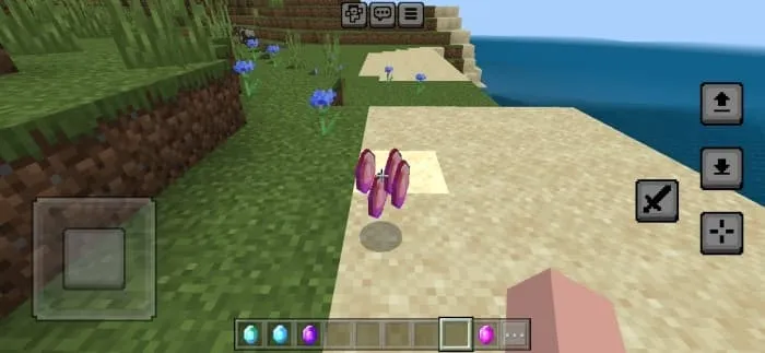 Огненный изумруд на земле