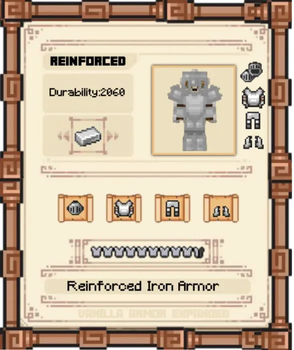 Характеристики железной брони