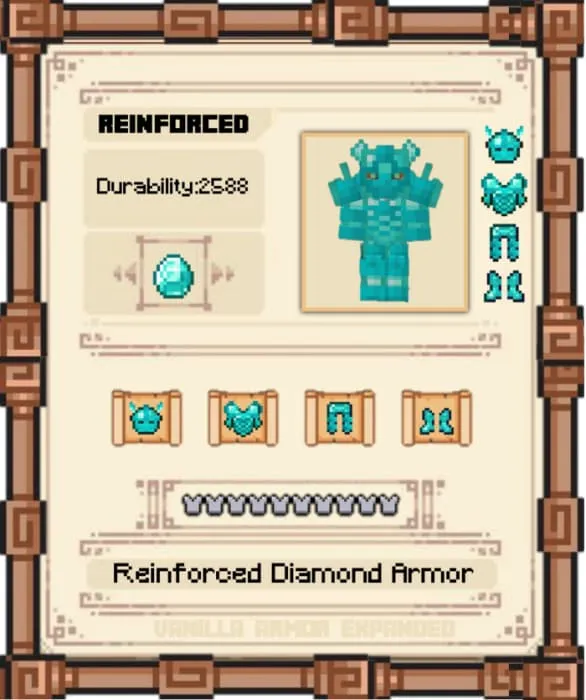 Характеристики алмазной брони