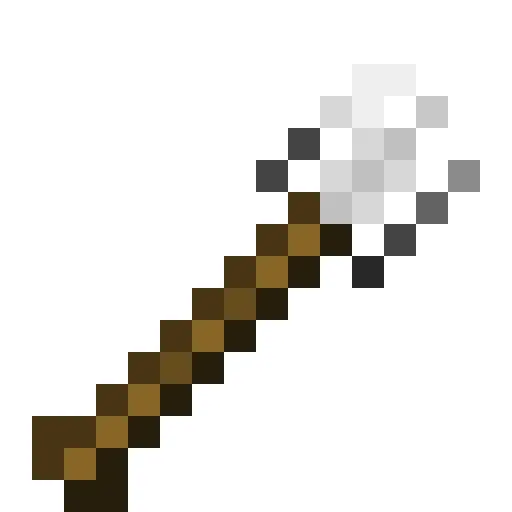 Вид обновленной железной лопаты