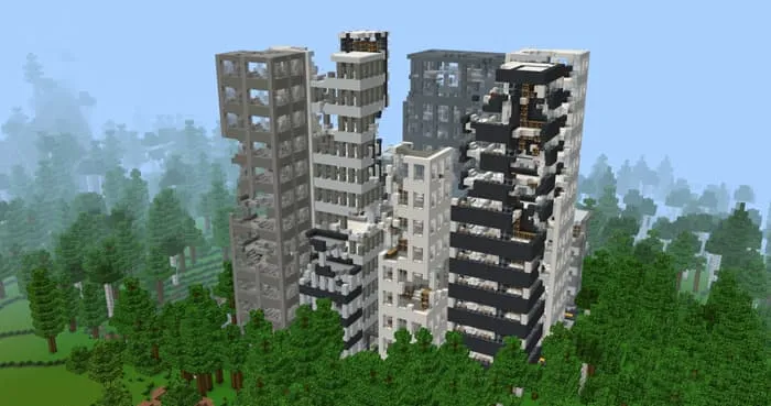 Структура заброшенного города