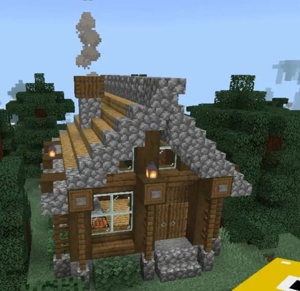 Структура деревянной хижины