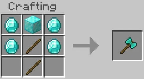 Крафт алмазного боевого топора