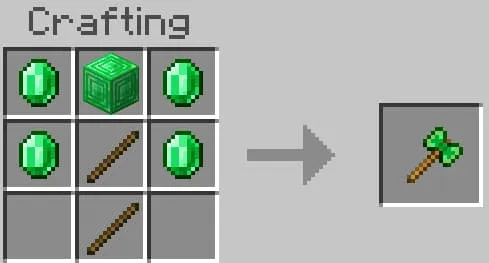 Крафт изумрудного боевого топора