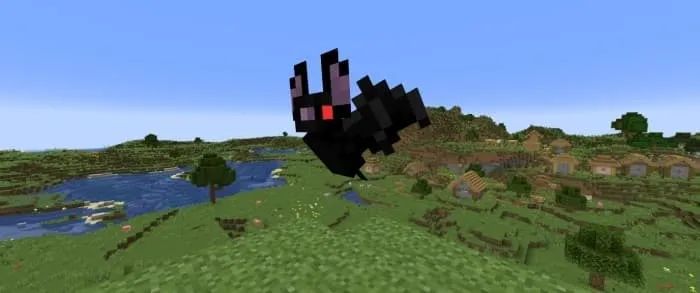 Летучая мышь-вампир днем