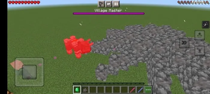 Атака мощными столбами с другого ракурса