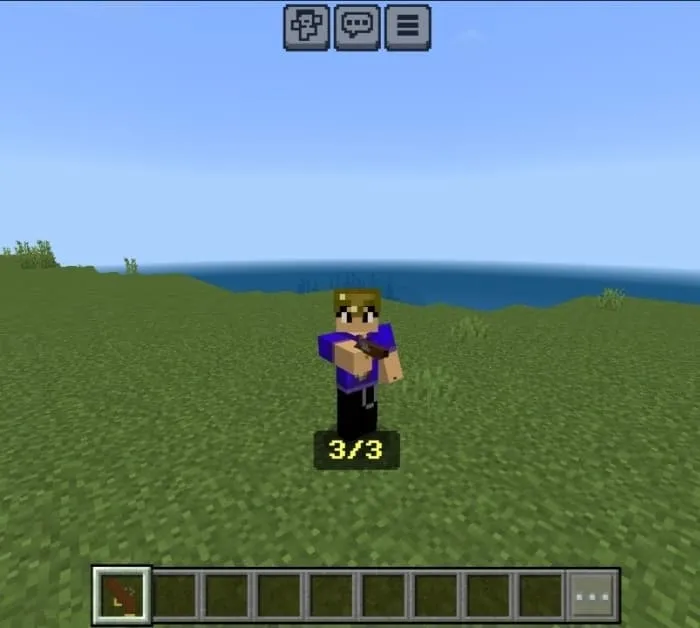 Кремневый пистолет у игрока