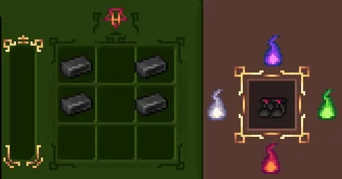 Крафт черных железных сапог