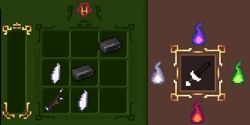 Крафт черного железного меча