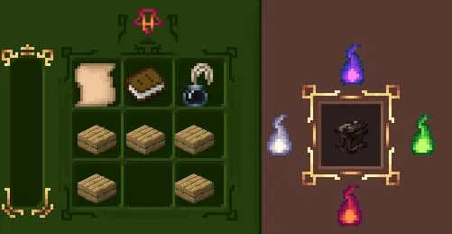 Крафт таблицы с Пергаментом