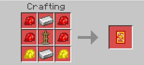 Крафт красно-желтой подставки для брони