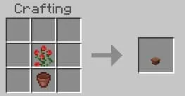 Крафт горшка с цветком для могилы