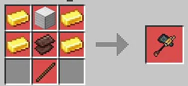 Крафт золотого боевого молота