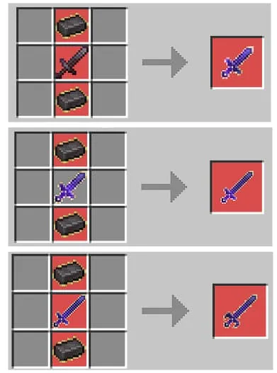 Крафты усиленных незеритовых мечей