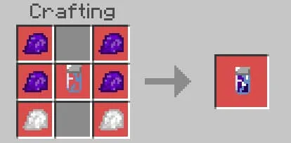 Крафт фиолетово-белой капсулы