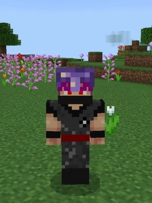 Аметистовый шлем в Minecraft