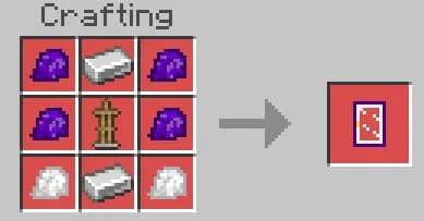 Крафт фиолетово-белой подставки для брони