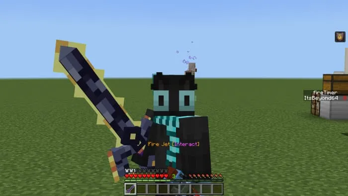 Усиленный незеритовый меч в руке