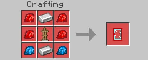 Крафт красно-голубой подставки для брони