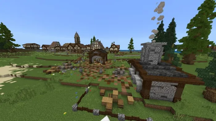 Деревня сбоку