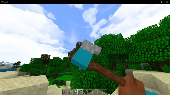 Алмазный меч в виде топора