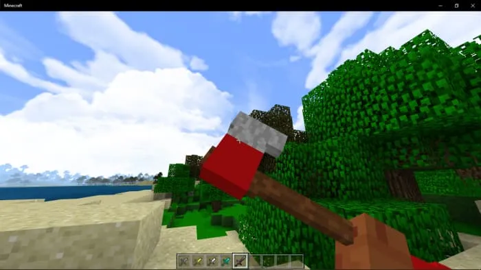 Незеритовый меч в виде топора