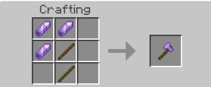 Крафт аметистового топора