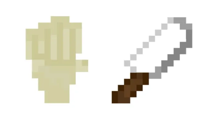 Перчатка и нож