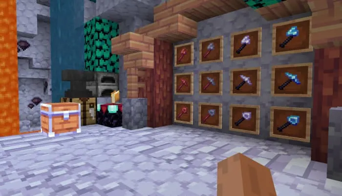 Переделанные кирки и лопаты