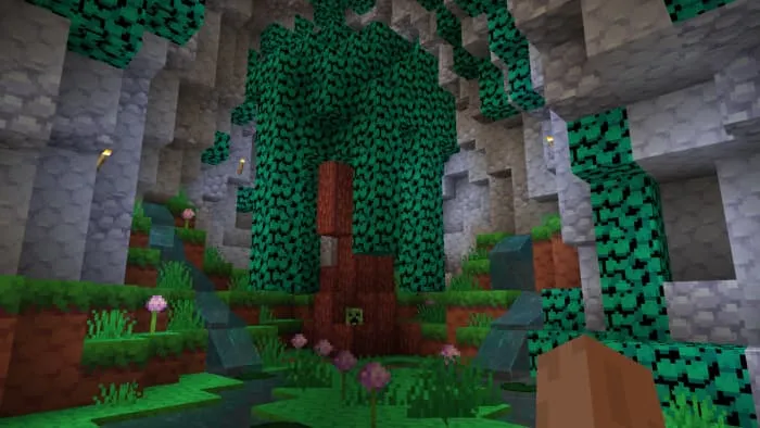 Переделанный вид листвы