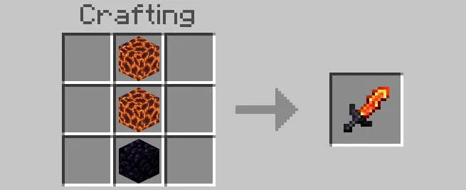 Крафт магмового меча