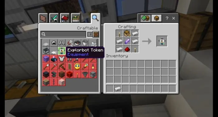 Крафт робота для исследований