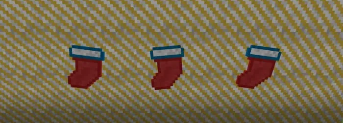 Рождественские носки на стене