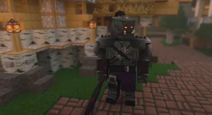 Модель капитана орка с низкой детализацией