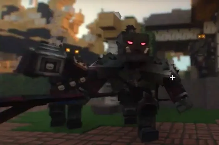 Модель капитана орка с низкой детализацией от третьего лица