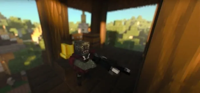 Модель с низкой детализацией Карликового орка с арбалетом