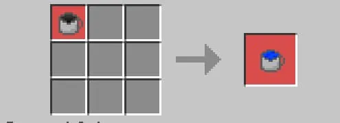 Крафт металлической чашки с водой