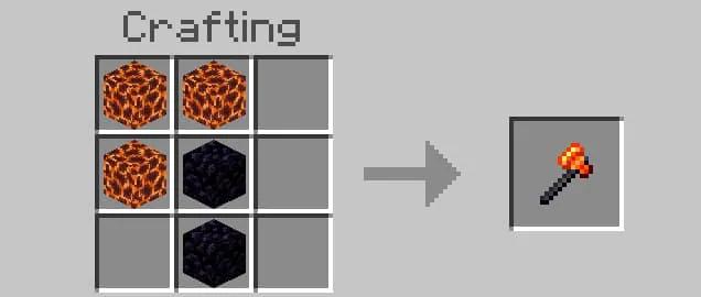 Крафт магмового топора