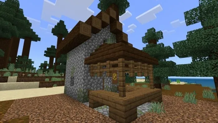 Дом торговца ящиками в тайге