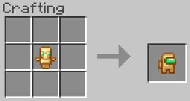 Крафт тотема в виде Amongas