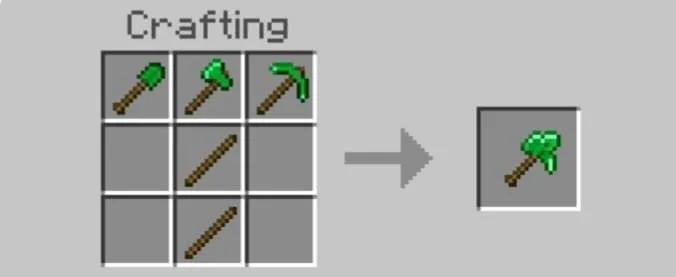 Крафт универсального изумрудного инструмента