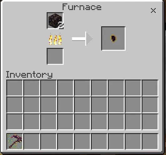 Крафт позолоченного Самородка из Черного камня