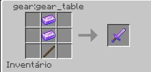 Рецепт лазурного серебряного меча