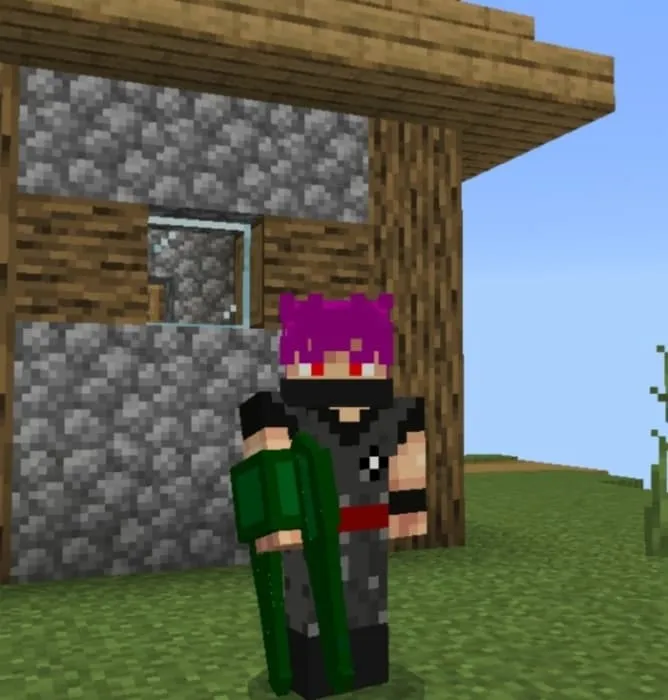 Изумрудный двойной клинок в руке