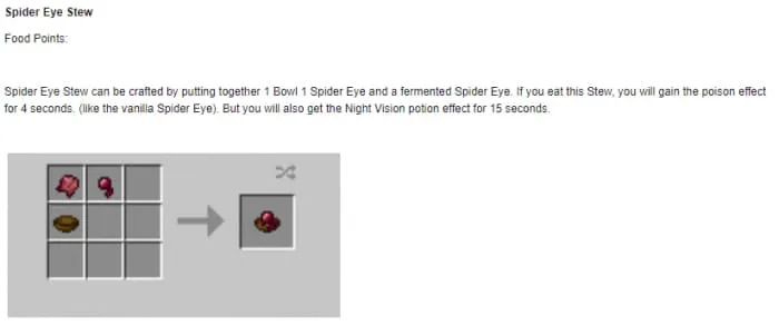 Рецепт тушенного глаза паука