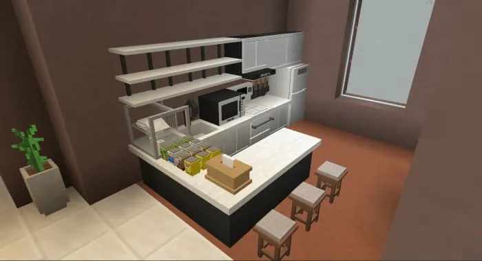 Кухня с детализированной техникой