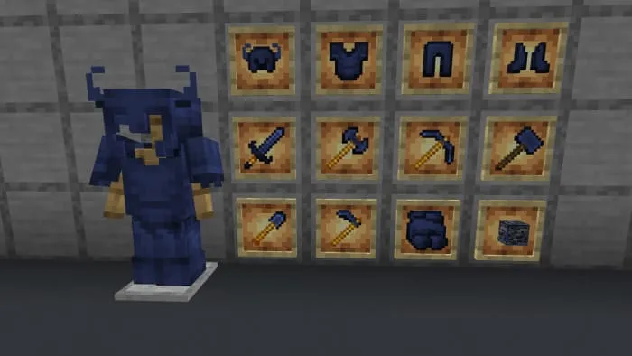 Усиленная адамантитовая броня и инструменты