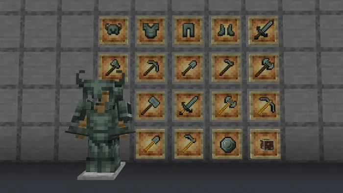 Берилловая броня и инструменты в рамках