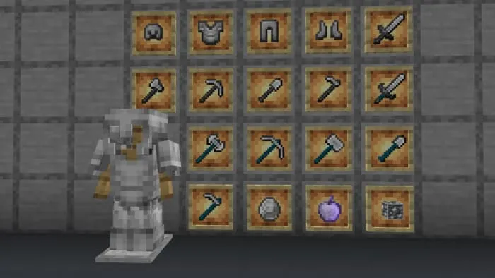 Броня и инструменты из белого алмаза